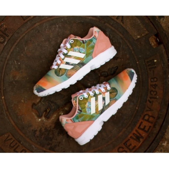 Adidas ZX FLUX Tropical Print Sneakers. - Picture 11 of 11